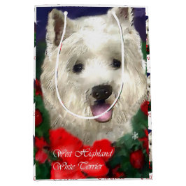 West Highland White Terrier Christmas Medium Cadeauzakje