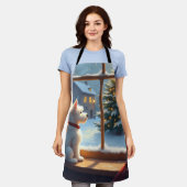 West Highland White Terrier Christmas Morning View Schort (Gedragen)