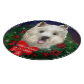 West Highland White Terrier Christmas Snijplank (Hoek)