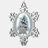 West Highland White Terrier Christmas Tin Sneeuwvlok Ornament (Rechts)