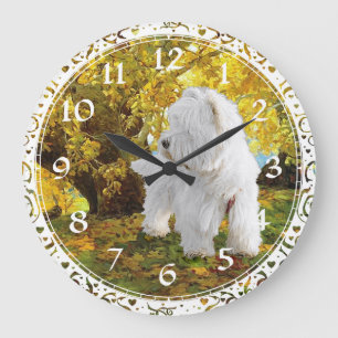 West Highland White Terrier Clock Grote Klok