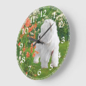 West Highland White Terrier Clock Grote Klok (Hoek)