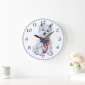 West Highland White Terrier Clock Grote Klok (Huis)