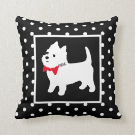 West Highland White Terrier Cute Westie Dog Kussen