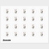 West Highland White Terrier Dad 2 Ronde Sticker (Vel)