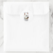 West Highland White Terrier Dad 2 Ronde Sticker (Tas)