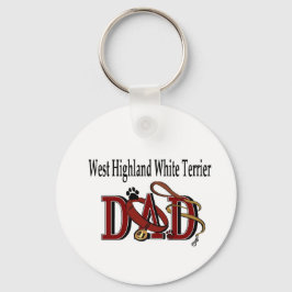 West Highland White Terrier Dad Gifts Sleutelhanger