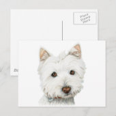West Highland White Terrier Dog Briefkaart (Voorkant / Achterkant)