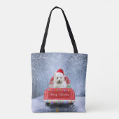 West Highland White Terrier Dog in Snow Tote Bag (Achterkant)