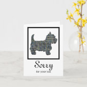 West Highland White Terrier Dog Pet Sympathpathy C Kaart (Gele Bloem)