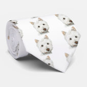 West Highland White Terrier Dog Stropdas (Opgerold)