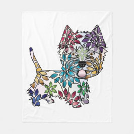 West Highland White Terrier Fleece Blanket