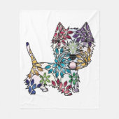 West Highland White Terrier Fleece Blanket Deken (Voorkant)