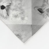 West Highland White Terrier Fleece Deken (Hoek)