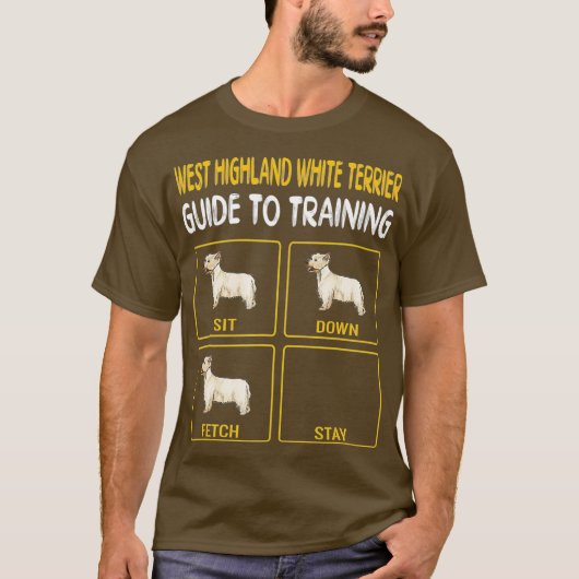 West Highland White Terrier Gids voor training T-shirt (Voorkant)