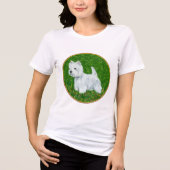 West Highland White Terrier Greengrass Tri-Blend Shirt (Voorkant)