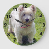 West Highland White Terrier Grote Klok (Voorkant)