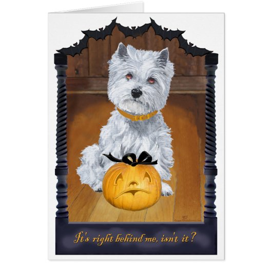 West Highland White Terrier HALLOWEEN (Voorkant)