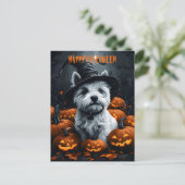 West Highland White Terrier Halloween Briefkaart (Staand voorkant)