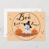 West Highland White Terrier Halloween Briefkaart (Voorkant / Achterkant)