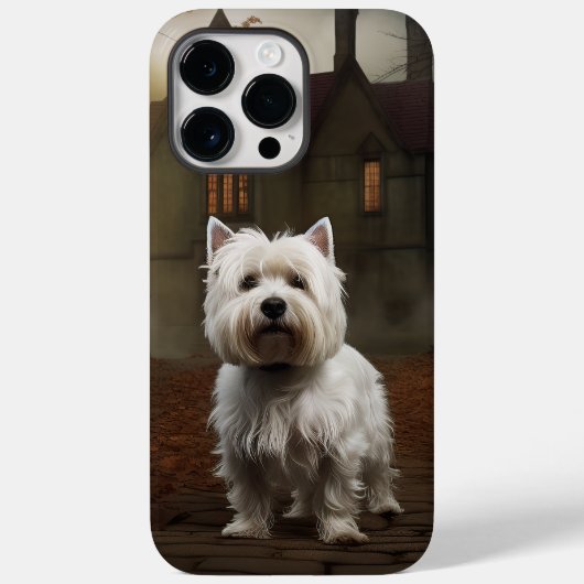 West Highland White Terrier Halloween Griezelen Case-Mate iPhone Case (Achterkant)