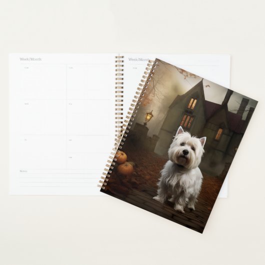 West Highland White Terrier Halloween Griezelen Planner (Display)