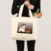 West Highland White Terrier Halloween Grote Tote Bag (Voorkant (product))