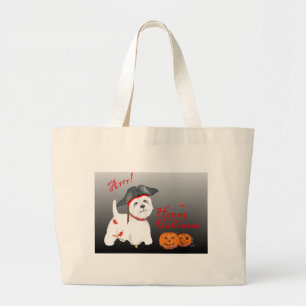 West Highland White Terrier Halloween Grote Tote Bag