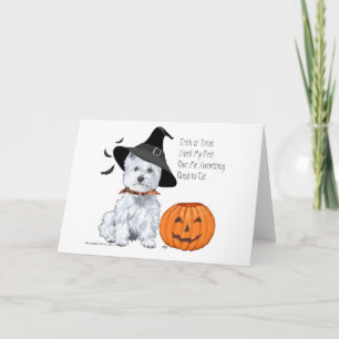 West Highland White Terrier Halloween Kaart