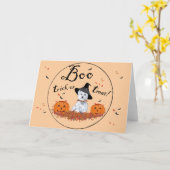 West Highland White Terrier Halloween Kaart (Gele Bloem)