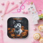 West Highland White Terrier Halloween Papieren Bordje (Feest)