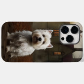 West Highland White Terrier Halloween Scary Case-Mate iPhone Case (Achterkant (horizontaal))