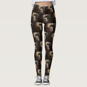 West Highland White Terrier Halloween Scary Leggings (Voorkant)