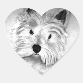 West Highland White Terrier Hart Sticker