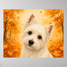 West Highland White Terrier Herfst Hond
