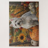 West Highland White Terrier Herfst Thanksgiving Legpuzzel (Verticaal)