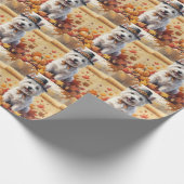 West Highland White Terrier herfstbladeren Cadeaupapier (Hoek)
