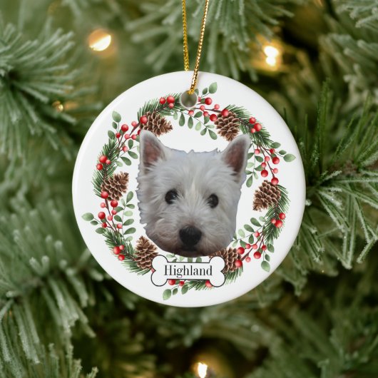 West Highland White Terriër Hond Keramisch Ornament (Boom)