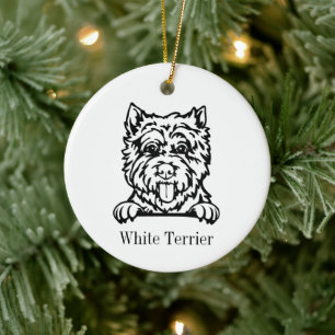 West Highland White Terrier huisdier Keramisch Ornament