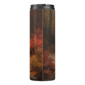 West Highland White Terrier in herfstbladeren Thermosbeker (Achterkant)