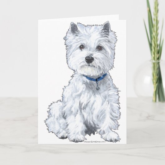 West Highland White Terrier Kaart (Voorkant)