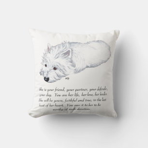West Highland White Terrier Keepomwille Kussen