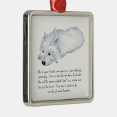 West Highland White Terrier Keepomwille Metalen Ornament (Rechts)
