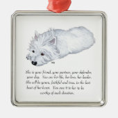 West Highland White Terrier Keepomwille Metalen Ornament (Voorkant)