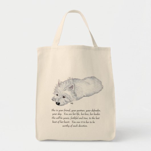 West Highland White Terrier Keepomwille Tote Bag (Voorkant)