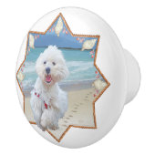 West Highland White Terrier Keramische Knop (Rechts)