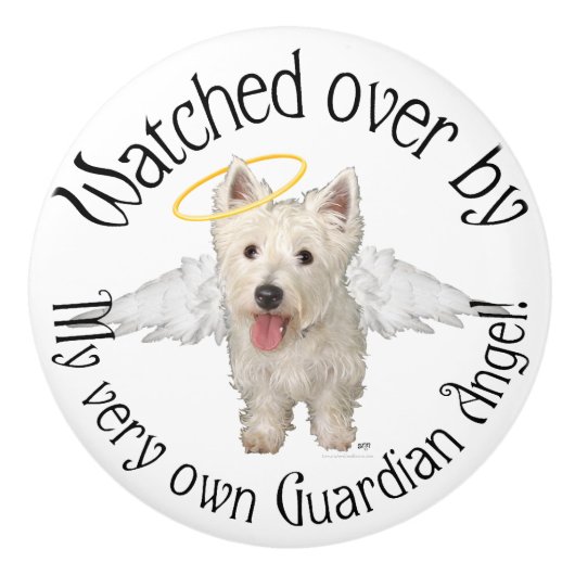 West Highland White Terrier Keramische Knop (Voorkant)