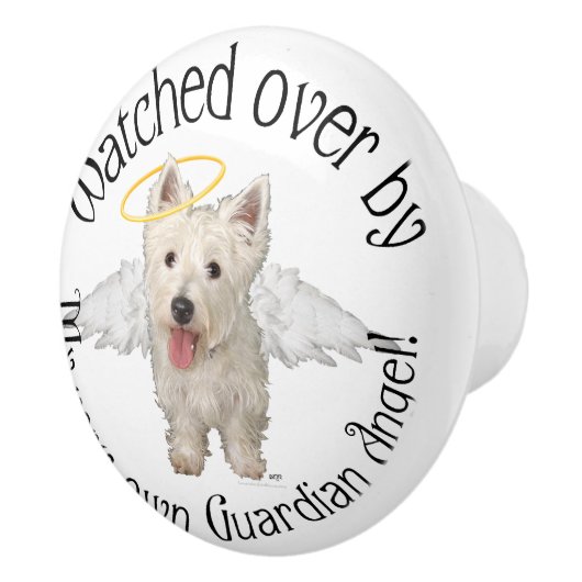 West Highland White Terrier Keramische Knop (Rechts)