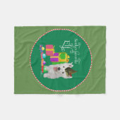 West Highland White Terrier Kerst Elf Fleece Deken (Voorkant (Horizontaal))