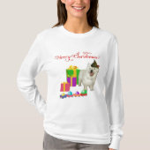 West Highland White Terrier Kerst Elf T-shirt (Voorkant)